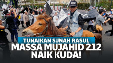 Tunaikan Sunah Rasul, Massa Naik Kuda di Aksi Mujahid 212