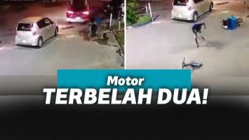 Sepeda Terbelah Gara-gara Nggak Sabaran