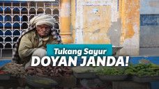 Ilustrasi penjual sayur