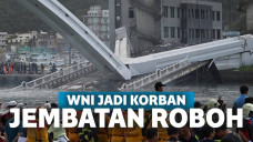 Jembatan ambruk di Taiwan
