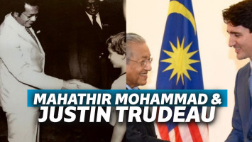 Mahathir Mohammad Justin Trudeau APEC 2018