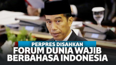 Jokowi Sahkan Perpres, Bahasa Indonesia Wajib Dipakai Saat Pidato Forum Dunia
