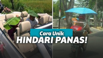 Aksi nyeleneh pengendara
