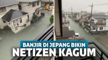 Netizen kagum dengan banjir di Jepang