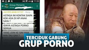 Anak terciduk ayah gabung grup porno