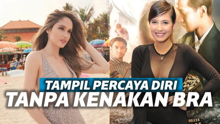 Mengaku Nyaman 6 Artis Cantik Ini Tampil Tak Pakai Bra