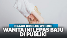 Ngambek Nggak Dibeliin iPhone 6s, Wanita Ini Nekat Copot Baju di Depan Umum