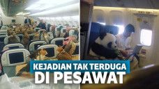 foto kocak di pesawat