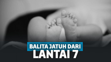 Bocah jatuh dari lantai 7