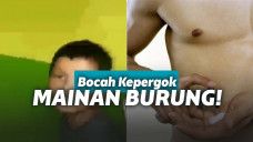Bocah terciduk lagi masturbasi