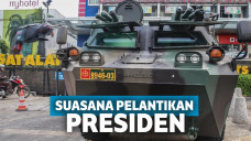 Suasana pelantikan Presiden dan Wakil Presiden