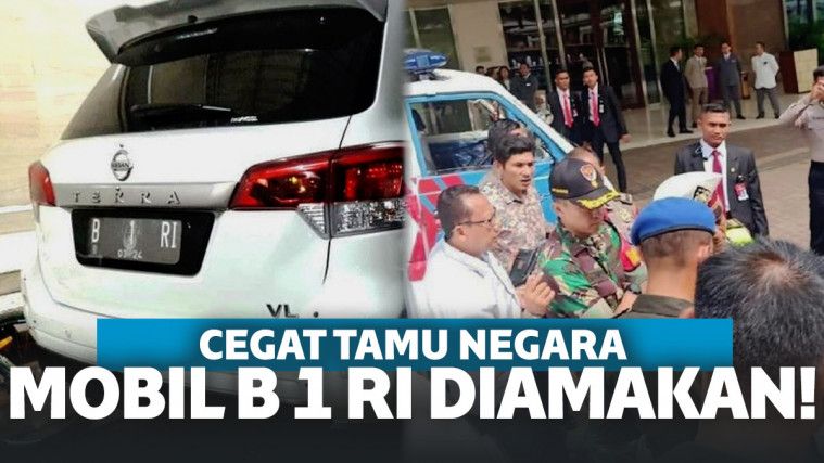 Polisi Sita Sajam Dari Mobil B 1 RI Yang Cegat Tamu Negara