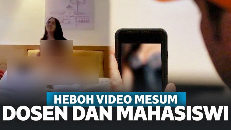 Geger Video Mesum Diduga Dosen dan Mahasiswi di Ranjang Berlatar Gedung Sat...
