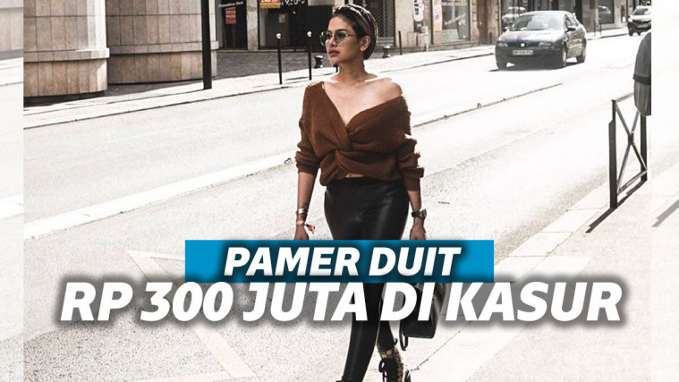 Nikita Mirzani Pamer Duit Rp300 juta di Kasur Anak