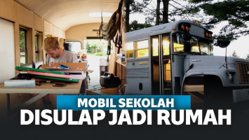 Keren, Mahasiswa Arsitektur Sulap Bus Sekolah Jadi Rumah Sederhana