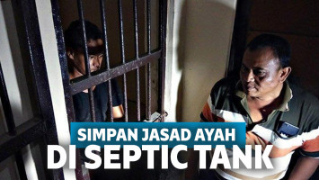 Simpan jasad ayah di septic tank