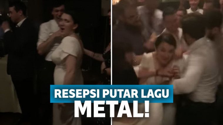 Suasana Pesta pernikahan Adam dan Khatrine