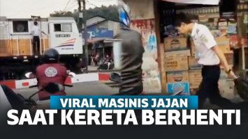 Viral Kereta Berhenti Karena Tunggu Masinis Yang Baru Jajan