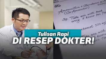 Tulisan dokter rapi