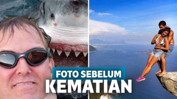 Hiunya nggak mau ketinggalan selfie.