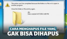 Cara menghapus file yang tidak bisa dihapus