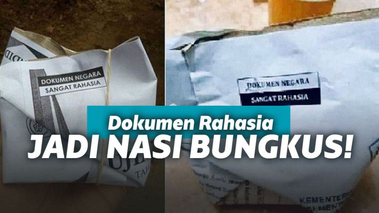 Nasi bungkus dokumen rahasia