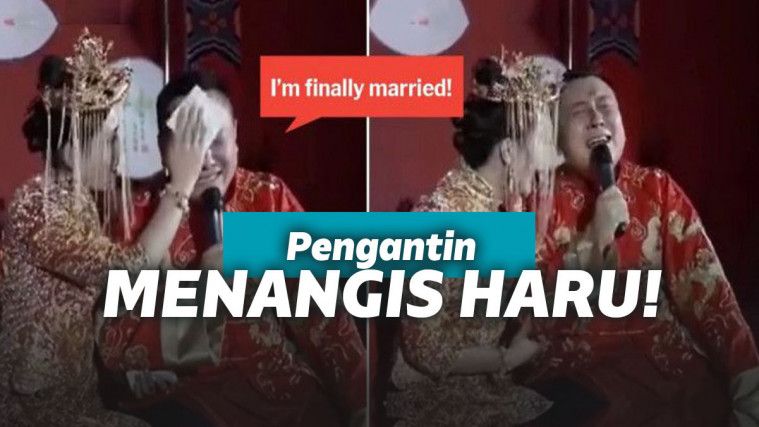 Pria menangis karena menikah
