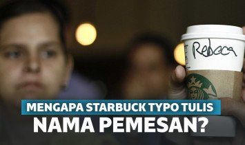 Mengapa Starbuck salah tulis nama?