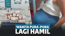 pura-pura hamil, wanita ini selundupkan 4 kilo ganja