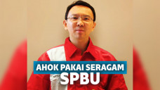 Ahok pakai seragam petugas SPBU