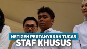 Netizen pertanyakan tugas staf khusus Jokowi