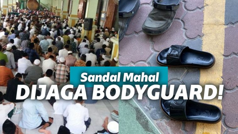  Pria  ini gaji orang untuk jaga sandalnya saat ke masjid