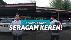 Mencoret seragam sekolah