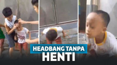 Bocah dikerjain temannya