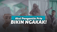 Pengantin joget koplo di acara pernikahan