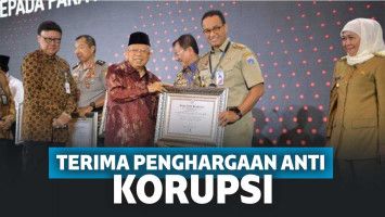 Anies terima penghargaan anti korupsi