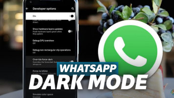 WhatsApp Dark Mode di Smartphone