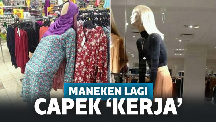 6 Potret Manekin yang Kelelahan Ini Ngocok Perut Abis!