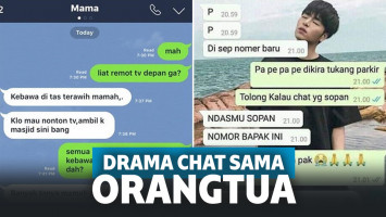 5 Chat Antara Orang Tua dengan Anaknya Ini Bikin Ngakak!