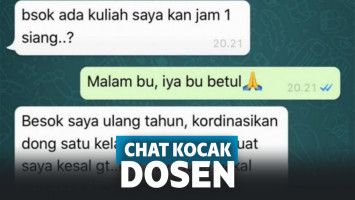 chat kocak dosen