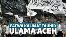 Bendera dengan kalimat tauhid