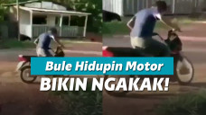 Nggak becus mengengkol motor