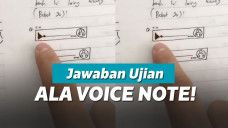 Bocah jawab soal ujian pakai VN