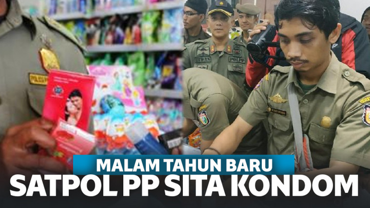 Cegah Seks Bebas di Malam Tahun Baru, Satpol PP Makassar Sita Kondom