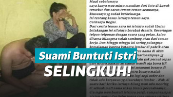Suami pergoki istri selingkuh