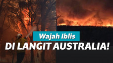 Gambar menyeramkan saat kebakaran Australia
