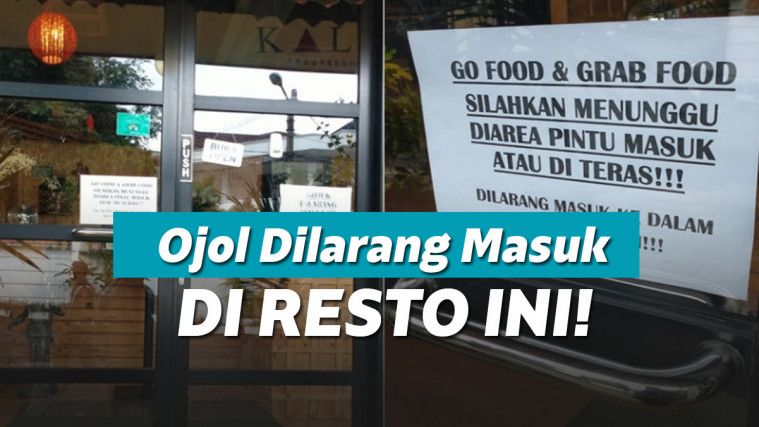 Restoran melarang ojol masuk