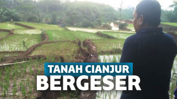 Pergerakan tanah di Cianjur