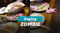 Daging potong yang masih bergerak