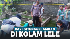 Buang bayi di kolam lele